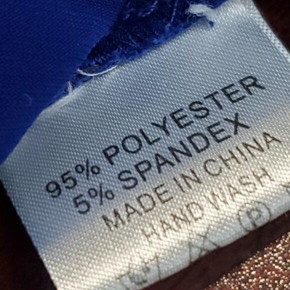 Blue self-belting cowl neck top - Picture 6 of 6